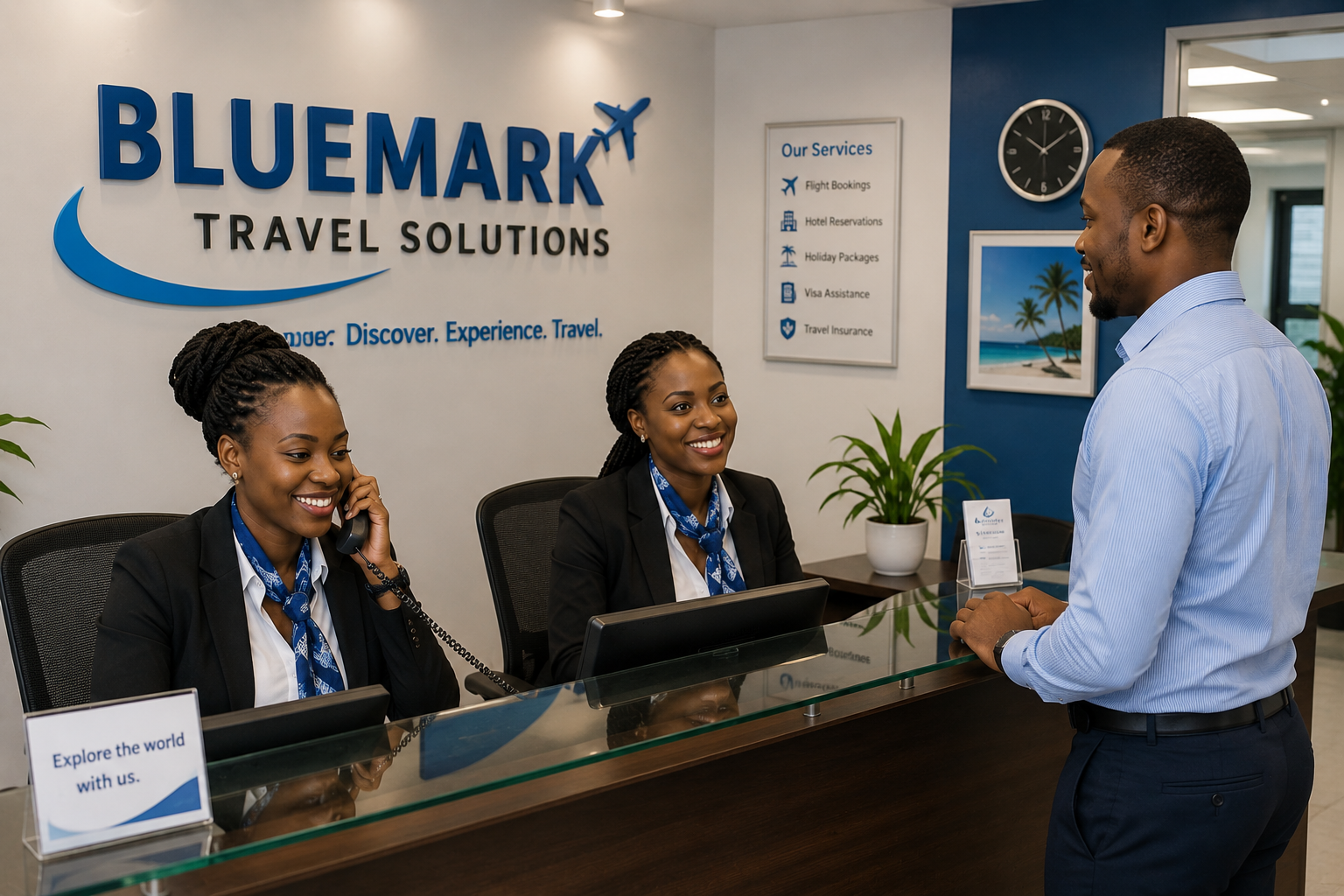 Bluemark office team